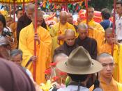 Thich Nhat Hanh in Vietnam during his 2007 trip
