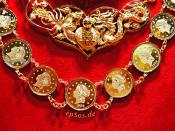 Gold Jewelry Necklace with Golden Coins