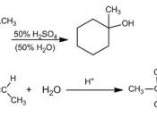 Hydration of Alkenes (Markovnikov)