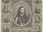 English: King Charles I Stuart with his adherents called Cavaliers: Italiano: Re Carlo I Stuart con i suoi sostenitori chiamati Cavaliers.