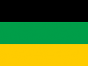 English: Flag of the African National Congress, South Africa. Español: Bandera del Congreso Nacional Africano de Sudafrica.