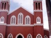 This is a picture of the metal church in Grecia, Costa Rica. Español: Iglesia en la localidad de Grecia, Costa Rica. Français : L'église métallique de Grecia.