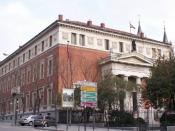 English: Real Academia Española's headquarters, in Retiro district in Madrid (Spain). Español: Sede de la Real Academia Española, en el distrito de Retiro de Madrid (España).