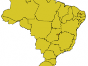Map of Distrito Federal in Brazil