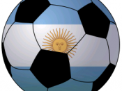 Football with Flag of Argentina