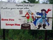 Captain Jack Sparrow Fire Fighting Sign