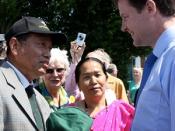 Nick Clegg, Leader of the Liberal Democrats visited Maidstone and Weald in June, 2009, to meet Gurkha veterans and their families to celebrate the success of their joint campaign for the right to live in Britain.