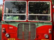 Bus front Mumbai