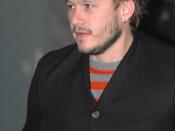Heath Ledger at the press conference for his movie 