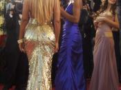 Beyonce and Evangeline Lilly, Golden Globes, 2007.