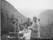 Charles Doolittle Walcott (1850-1927) family campsite in the Canadian Rockies