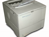 English: An HP LaserJet 4100TN / 4100-TN laser printer. Background removed.