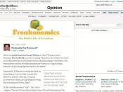 Screen shot of Freakonomics Blog