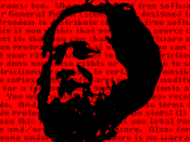 A picture of Richard Stallman, in the style of Che Guevara. The title is a play on 