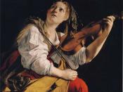 Young Woman Playing a Violin