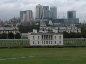 View from Greenwich Park, with the Queen's House and the wings of the National Maritime Museum