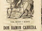 Español: Vida, hechos y muerte del general Don Ramon Cabrera. Barcelona 1875 Español: Vida, hechos y muerte del general Don Ramon Cabrera