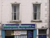 English: Mortgage & Property, Omagh. This estate agent is located at Campsie Road