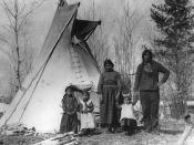Aboriginal family near Prince Albert, SK, 1919