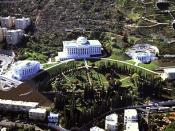 English: Aerial view of the Bahá'í­ World Centre buildings on Mt. Carmel, Haifa, Israel. Courtesy of the Bahá'í International Community