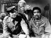 Publicity photo of Alan Alda, Lilly Tomlin and Richard Pryor from Tomlin's 1973 CBS Television special, Lilly.