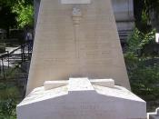 Marshal Murat's grave in Père Lachaise Cemetery