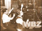 English: The first-ever commercial radio station, WBZA, originally broadcast from Springfield, Massachusetts in 1921.