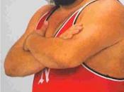 A photo of American wrestler Gary Albright as it appears in his FindAGrave.com profile.
