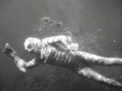 The Gill-man in his natural habitat, as portrayed by Ricou Browning in Creature from the Black Lagoon