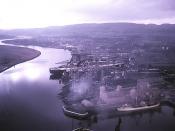 River Clyde and the QE2 under construction 1967
