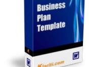 Business Plan Template - Product Box Shot
