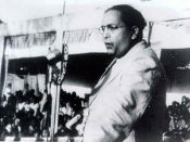 English: B. R. Ambedkar delivering a speech to a rally at Yeola, Nasik, on 13 October 1935