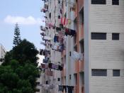 English: Laundry being hung out to dry in Bukit Batok, Singapore