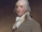 John Jacob Astor, in an oil painting by Gilbert Stuart, 1794, was the first of the Astor family dynasty and the first millionaire in the United States, making his fortune in the fur trade and New York City real estate.