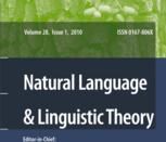 Natural Language and Linguistic Theory