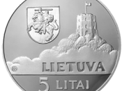 5 litas coin, issued as an item of the United Nations Children's Fund (UNICEF) coin program 