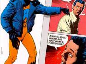 Breaking the fourth wall. Cover to Animal Man #19. Art by Brian Bolland.