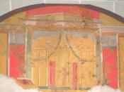 Roman wall painting, found at Southwark, London, Museum of London