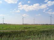 Wind turbines in Neuenkirchen, Dithmarschen. Picture taken in Westerkoog, Dithmarschen, Schleswig-Holstein, Germany. Türkçe: Rüzgâr Çiftliği - Neuenkirchen, Dithmarschen (Almanya)