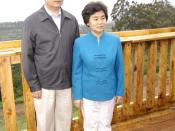 English: Hu Jintao president of china and his wife.