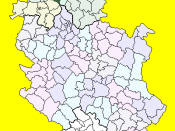 Location of the municipality of Titel within Serbia