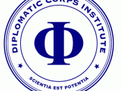 English: Logo of the Diplomatic Corps Institute. A school for diplomats