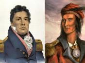 English: A collage of choctaw chief Pushmataha and Shawnee chief Tecumseh from public domain authors.