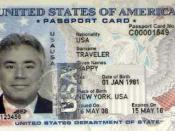 English: Specimen of the U.S. passport card, issued by the State Department.