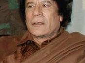 English: The leader de facto of Libya, Muammar al-Gaddafi. Português: O líder de facto da Líbia, Muammar al-Gaddafi. Deutsch: Libyens de facto Staatsoberhaupt Muammar al-Gaddafi.