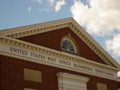 English: Top of the Bloomsburg, PA Post Office