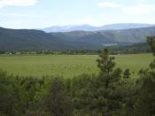 English: A picture of Beulah, Colorado from the south facing mountain range.