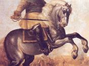 Gustavus Adolphus at the Battle of Breitenfield. Adolphus was perhaps the greatest military innovator of this era