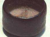 Black Raku Tea Bowl, Kuroraku type, Raku Ware, Known as 