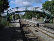 English: Hope - Station footbridge